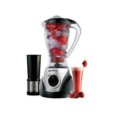 Imagem de Liquidificador Turbo Filtro Potente 900w  127V Britânia, Preto e Prata