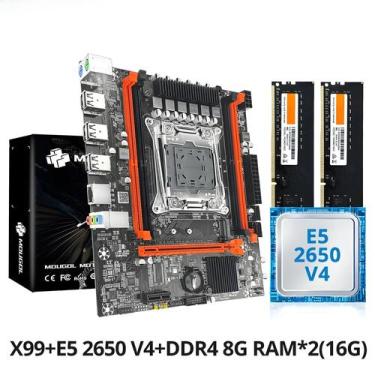 Imagem de Kit De Placa-Mãe Para Jogos X99 Xeon E5 2650 V4 CPU Dual Channel DDR4 