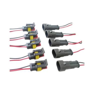 Imagem de Conectores Elétricos Automotivos À Prova d'Água 10 Peças 5 Conjuntos P