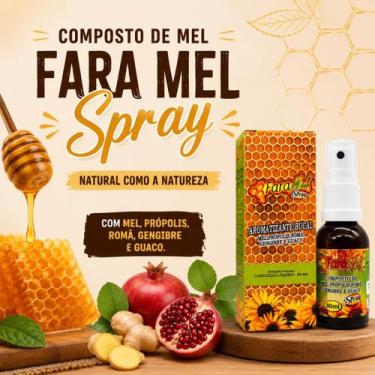 Imagem de Spray Bucal Faramel 30ml Mel Própolis Guaco Gengibre e Romã Refrescant