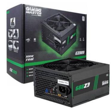 Imagem de Fonte de Alimentação Gamer 500W PW-EZ8898F - 80PLUS - K-Mex, 100V~240V