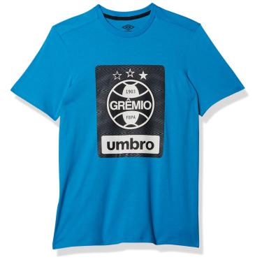 Imagem de Camiseta Grêmio Concentração II 2021, Umbro, Masculino, Celeste, P