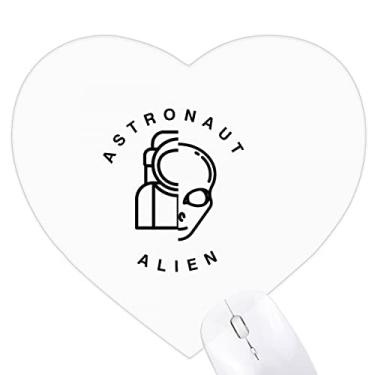 Imagem de Mousepad Alien Biological Astronaut Conversion Heart Tapete de Borracha para Jogos Escritório