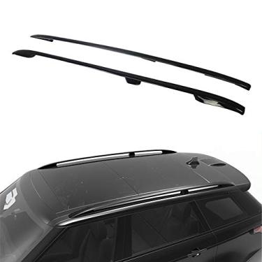 Imagem de UDP 2 peças kits de rack de teto adequados para Land Rover Range Rover 2013-2020 alumínio trilho de teto rack de teto barra lateral preto