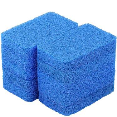 Imagem de Esponjas de silicone para cozinha, esponjas para pratos, sem fragrancia, sem odor, 10 esponjas de esfregao sem arranhoes, azul