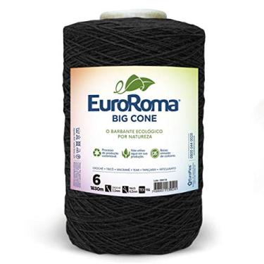 Imagem de Barbante Big Cone Colorido nº6 c/ 1,8kg EuroRoma - Preto