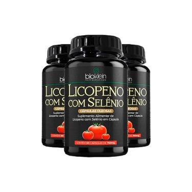 Imagem de Kit 3 Licopeno de Tomate com Selênio - Suplemento Antioxidante 60 Cápsulas Oleosas Bioklein