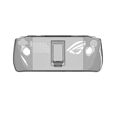 Imagem de NUHFUFA Capa rígida protetora para PC com suporte compatível com ASUS Rog Ally 7 polegadas, capa ergonômica antiarranhões com aderência de arco (preto)