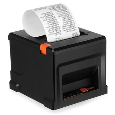 Imagem de SOLUSTRE Impressora térmica de recibos impressora de recibos impressora de papel térmico pequena impressora térmica impressora portátil conta pequena máquina de bilhetes abdômen