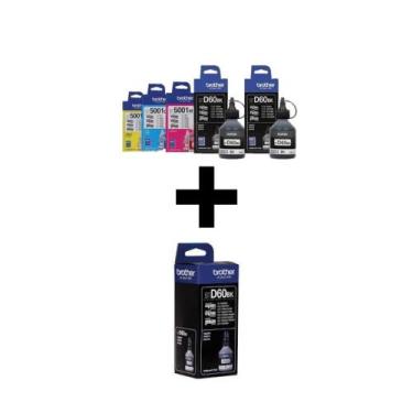 Imagem de Kit 6 Refil Brother Btd60bk Bt5001 Cmyk Original Mfc-t810w