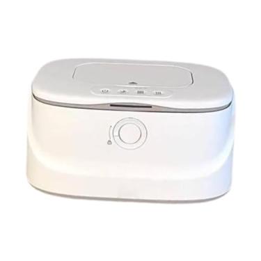 Imagem de Milageto Aquecedor de lenços umedecidos Aquecedor de lenços umedecidos 3 modos de controle de aquecimento de temperatura Dispensador de lenços umedecidos, Branco