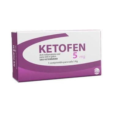 Imagem de Ketofen Anti-inflamatório 10 Comprimidos Cães Gatos Ceva 5mg