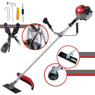 Imagem de Roçadeira Aparador de Grama À Gasolina Anmax CG430-P TB 43cc 2HP de Po