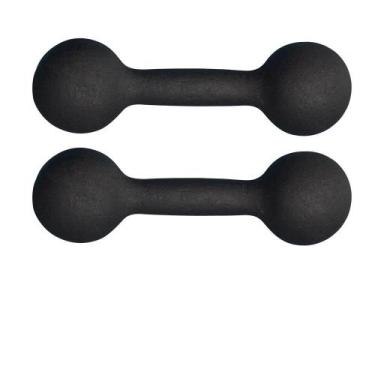 Imagem de Par De Halter Bola Pintado 1Kg Peso Academia Fitness - Camarx