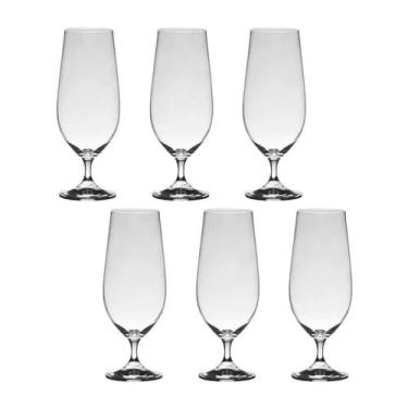 Imagem de Taça De Cristal Bohemia Para Cerveja 380 ml Anna 6 Peças - Bohemia Cry