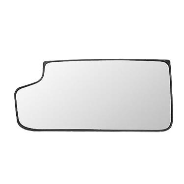 Imagem de X AUTOHAUX Substituição de vidro do espelho retrovisor do lado esquerdo do motorista de carro não aquecido com placa traseira para Chevrolet Silverado 1500 2016-2018