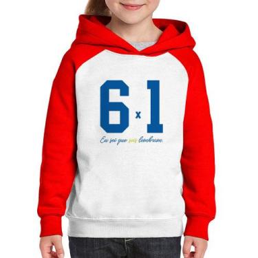 Imagem de Moletom Infantil 6x1 Eu sei que seis lembram - Foca na Moda, Branco, V