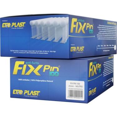 Imagem de Pino Plástico FIX PIN ANTI-FURTO 25MM  Caixa com 5000 Unidades - Etiq 