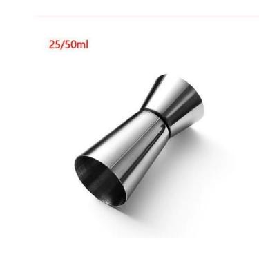 Imagem de Dosador Duplo de Bebidas Jigger Medidor Inox 25x50ml - Upors