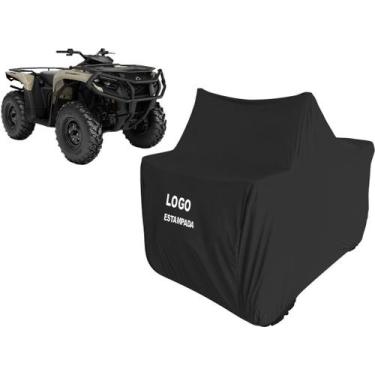 Imagem de Capa Para Quadriciclo Can-Am Outlander Pro Hd5 De Tecido - Mz, Preta