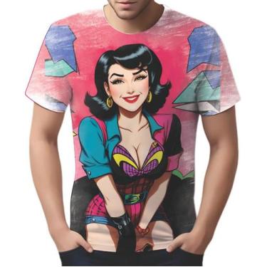 Imagem de Camiseta Camisa Tshirt Pin Up Mu.lher Morena Pop Art Moda 10 - Enjoy S