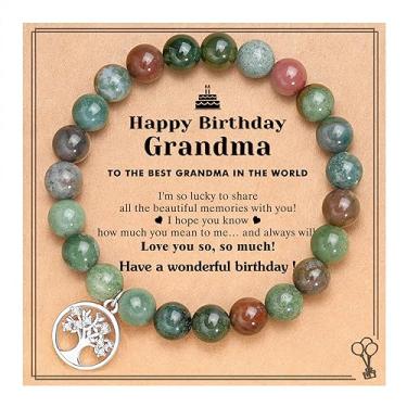 Imagem de UNGENT THEM Pulseira de árvore da vida para mulheres, presentes para vovó, vovó, sogra, mãe, Gigi, Mimi, tia, cunhada, professora, aniversário, Natal, casamento, dia das mães, 7 inches, Aço