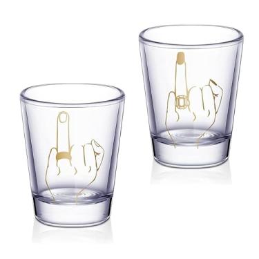 Imagem de MyGiftHub Noiva e noivo amarelo 59 ml copos de shot de casamento presentes de chá de panela para casais recém-casados lembrancinhas de casamento personalizadas