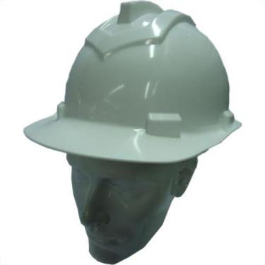 Imagem de Capacete Com Carneira Ledan Plastico Branco 2530