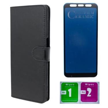 Imagem de Capa Carteira+ Pelicula Privacidade Para Galaxy J4 Plus Core - Mustang