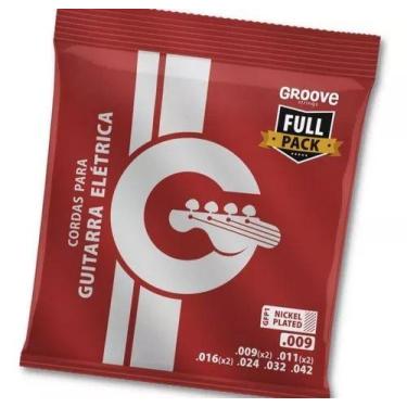 Imagem de Encordoamento para guitarra groove 0.09 + mi, si, sol extras