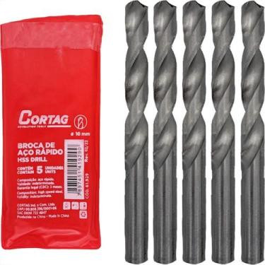 Imagem de Broca Aco Rapido Cortag 10,0Mm - 61929 - Kit C/5 Pecas