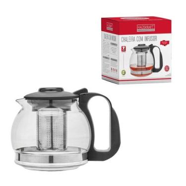 Imagem de Chaleira De Vidro Com Infusor 1,2L Ricaelle - HAÜSKRAFT