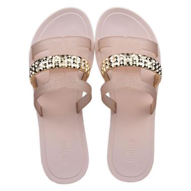 Imagem de Sandalia Melissa Desire Feminina Bege Ouro