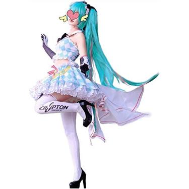 Imagem de Fantasia de princesa neve cosplay menina cosplay fantasia anjo menina traje conjunto completo, Fantasias, Small