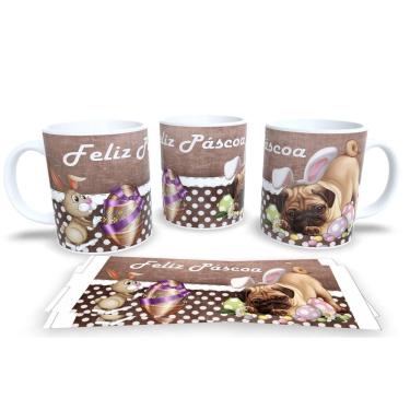 Imagem de Canecas de Porcelana Personalizada Páscoa Presentes Criativos e Cheios de Carinho