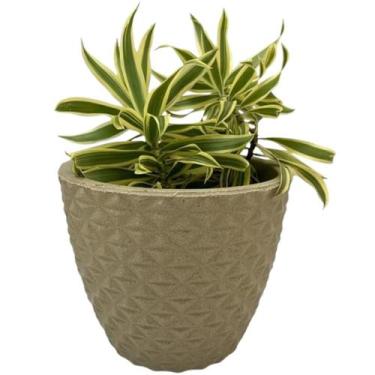 Imagem de Vaso Polietileno Cone Berlian Golda 3D Decorativo P/Plantas/ Jardins/ 