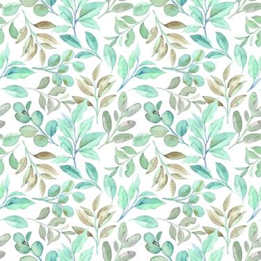 Imagem de Papel de parede de folhas multicoloridas, papel de contato com folhas de papel de parede para armários de parede, gavetas, casas de bonecas, tapetes artísticos, móveis, decalque 43 x 283 cm