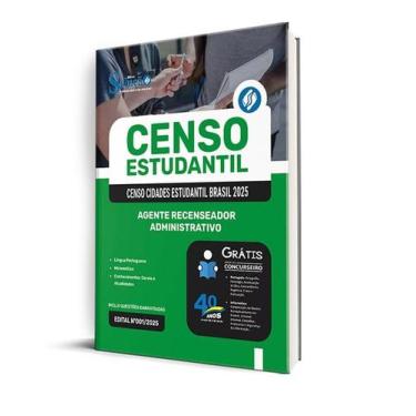 Imagem de Apostila Censo Estudantil  - Agente Recenseador - Administrativo - Edi