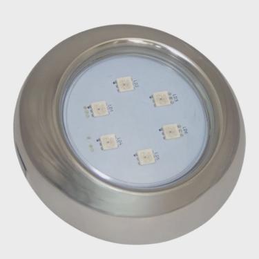 Imagem de Refletor Hiper LED para Piscinas 9W rgb Inox 316- Brustec