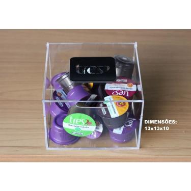 Imagem de Porta Cápsulas Café Tres Corações Caixa Acrilica 3 Coracoes