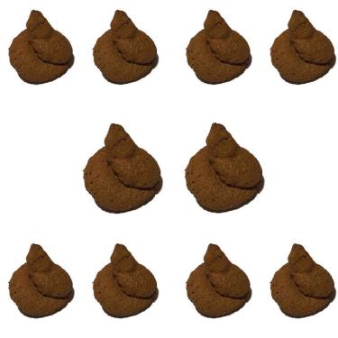 Imagem de Kit Com 10 Cocô Falso Brinquedo Pegadinha