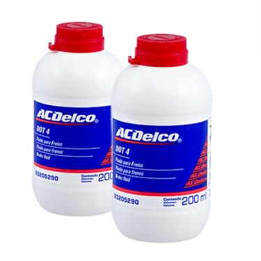 Imagem de Kit Troca Fluido De Freio Dot4 Acdelco 400ml Acdelco Onix /prisma /agile /astra /celta /meriva