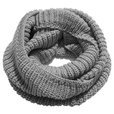 Imagem de Cachecol feminino de malha quente grosso macio tamanho único cachecol confortável moda clássica cachecol grosso para mulheres