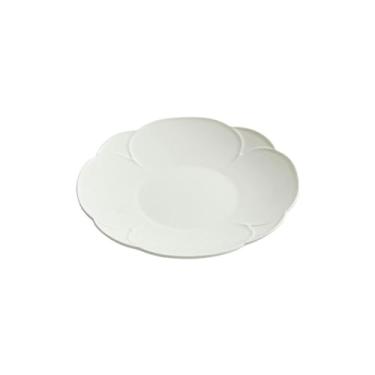 Imagem de Prato de pétala de bife de cerâmica, prato de salada ocidental caseira - 25,4 cm