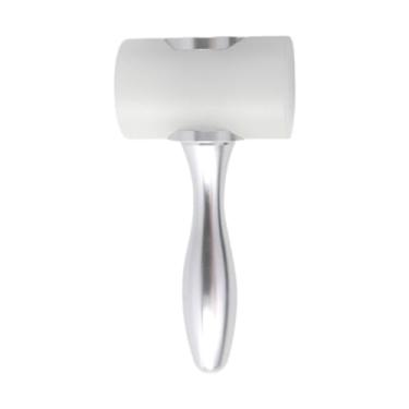 Imagem de shamjina Nylon Couro de escultura de martelo de couro de couro de corte Diy Ferramenta confortável Handle prática Cabeça reta para homens do escritório, Branco