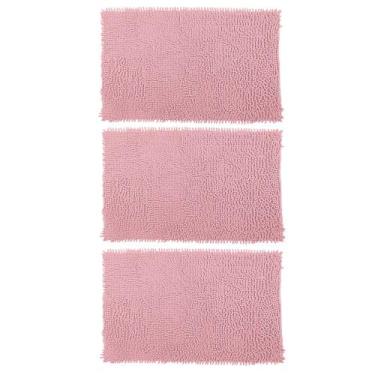 Imagem de Kit 3 Tapetes para Banheiro Bolinha Antiderrapante 38x58cm Microfibra 