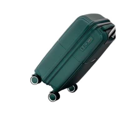 Imagem de Mala de Bordo de cabine de avião pequena Executiva Compacta 34L Cadeado com Segredo para Viagem Preta (Verde)