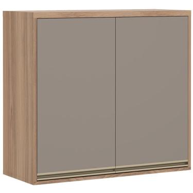 Imagem de Armário Aéreo 80cm Yara 2 Portas 1309 Luciane Vanilla/graff