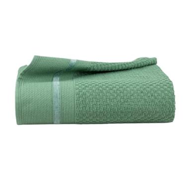Imagem de Toalha de Banho 1,50m x 0,80m 100% Algodão Tecido Grosso Mariana Verde Bebê