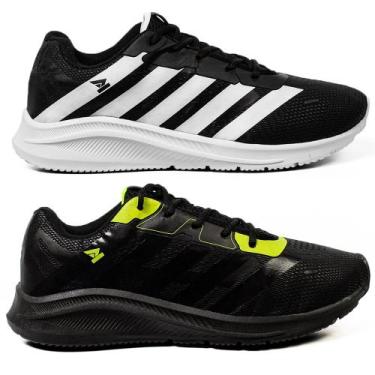 Imagem de Kit 2 Tenis Masculino esportivo confortável academia novo leve origina